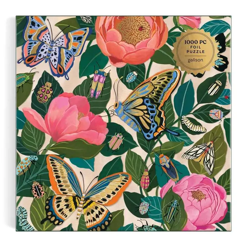 Galison Between The Blooms Foil 1000Pc Jigsaw Puzzle 2