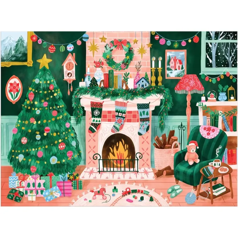 Galison Cozy By The Fireplace 1000Pc Jigsaw Puzzle 2