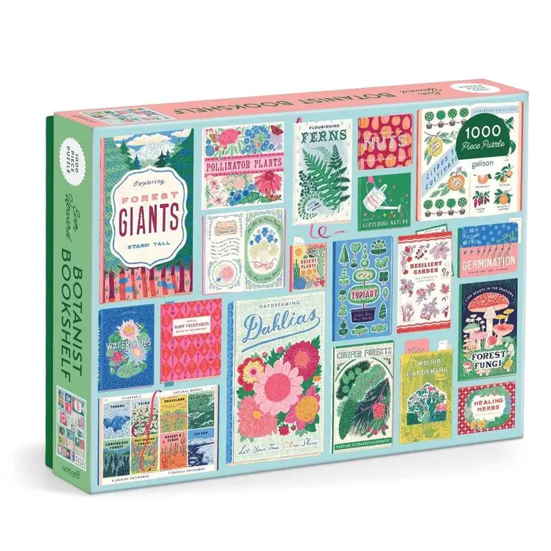 Galison Ever Upward Botanist Bookshelf 1000Pc Jigsaw Puzzle 1