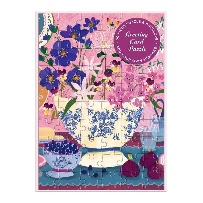 Galison Joy Laforme Art Of The Table Greeting Card 60Pc Jigsaw Puzzle 1