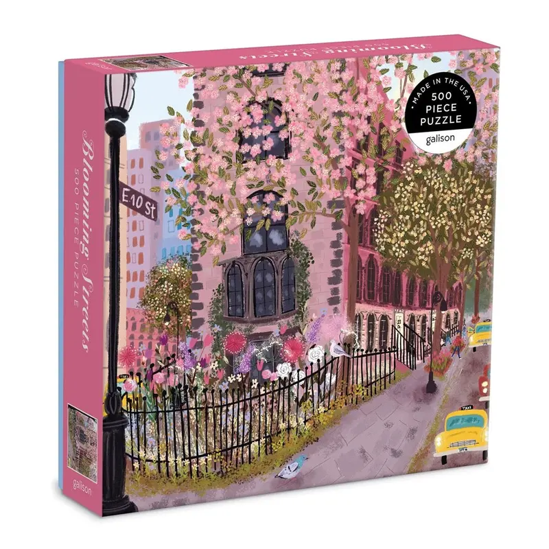 Galison Joy Laforme Blooming Streets 500Pc Jigsaw Puzzle 1