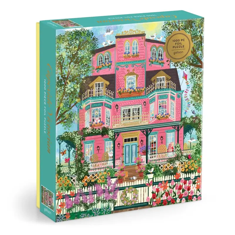 Galison Joy Laforme Capeside Victorian Foil 1000Pc Jigsaw Puzzle 1