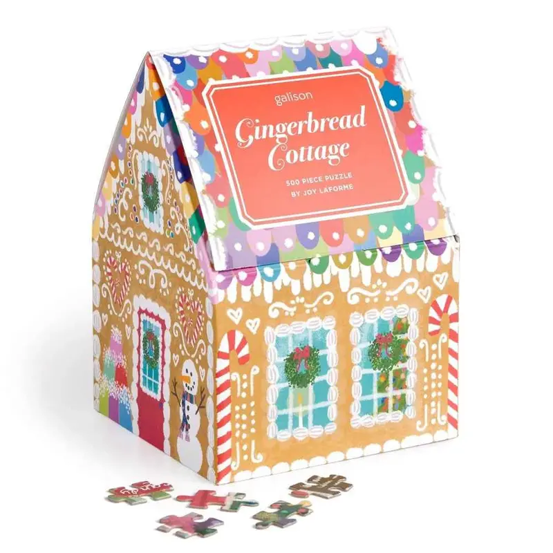 Galison Joy Laforme Gingerbread Cottage 500Pc Jigsaw Puzzle 1