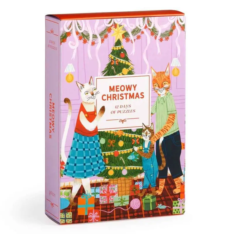 Galison Meowy Christmas 12 Days Of Puzzles Advent Calendar 1