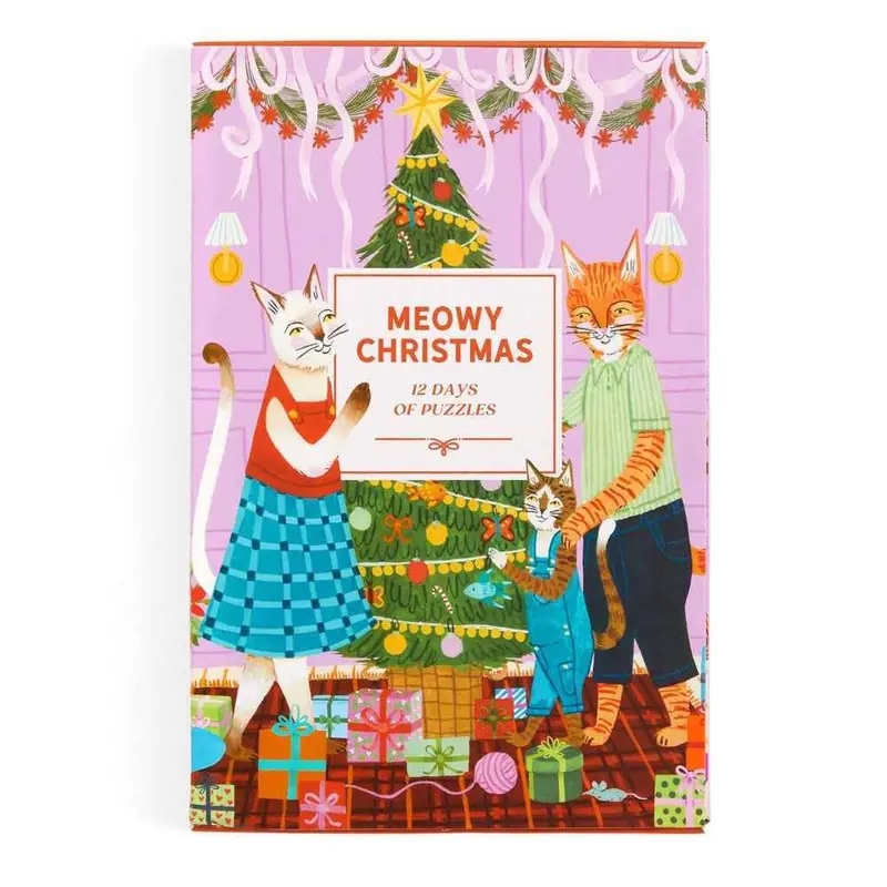 Galison Meowy Christmas 12 Days Of Puzzles Advent Calendar 2