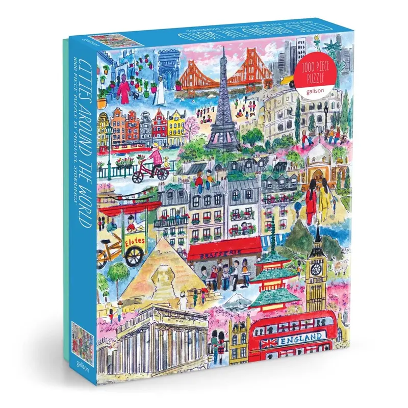 Galison Michael Storrings Cities Around The World 1000Pc Jigsaw Puzzle 1