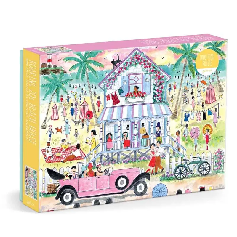 Galison Michael Storrings Roaring 20S Beach House 1000Pc Jigsaw Puzzle 1