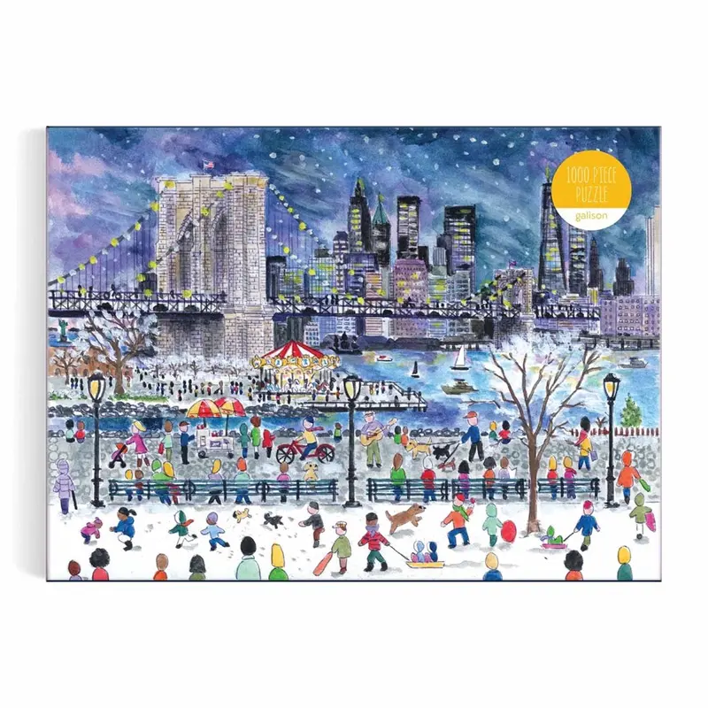 Galison Michael Storrings Snowfall Over Nyc 1000Pc Jigsaw Puzzle 2