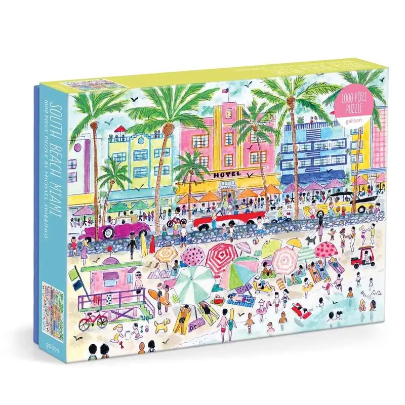Galison Michael Storrings South Beach Miami 1000Pc Jigsaw Puzzle 1