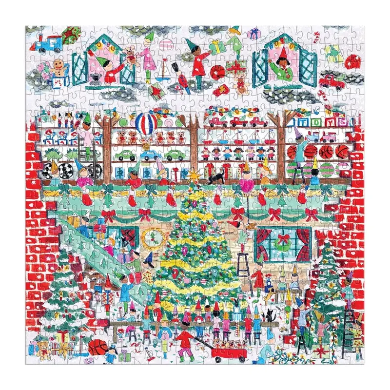 Galison Michael Storrings Toy Workshop Foil 500Pc Jigsaw Puzzle 2