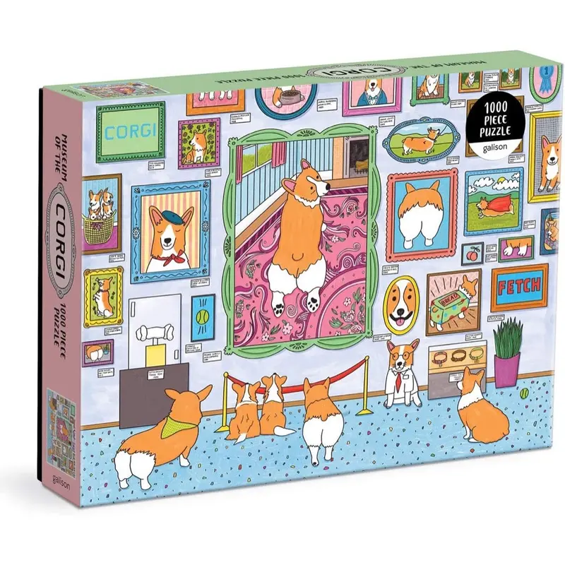 Galison Museum Of The Corgi 1000Pcs Jigsaw Puzzle 1