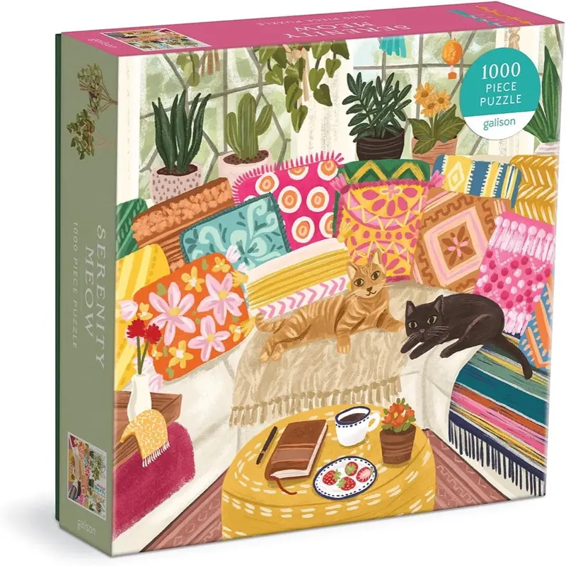 Galison Serenity Meow 1000Pc Jigsaw Puzzle 1