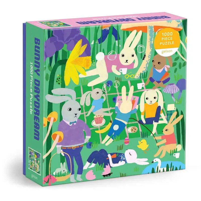 Galison Victoria Ball Bunny Daydream 1000Pc Jigsaw Puzzle 1