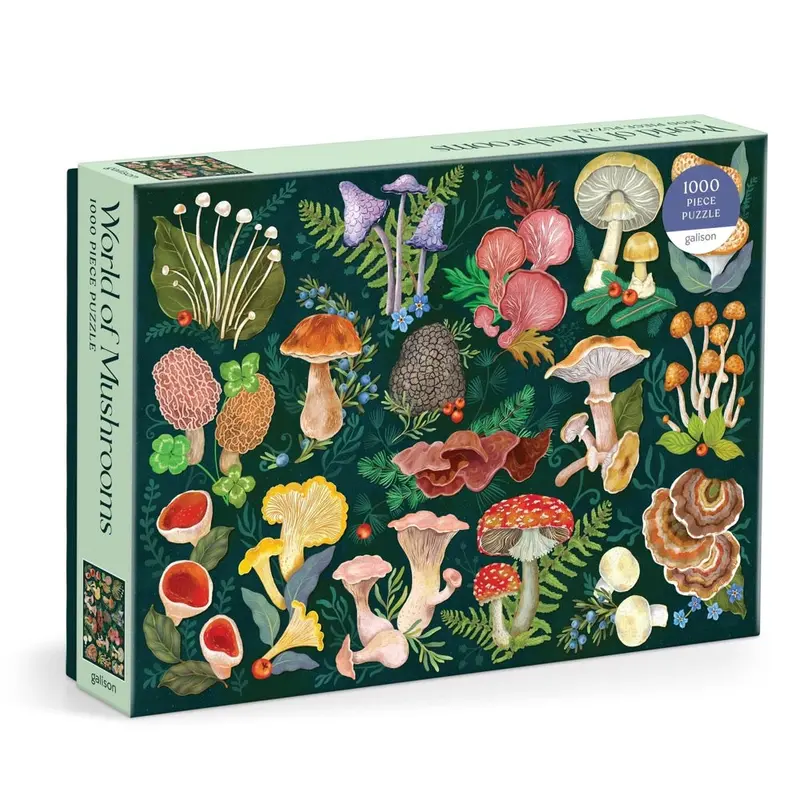 Galison World Of Mushrooms 1000Pc Jigsaw Puzzle 1