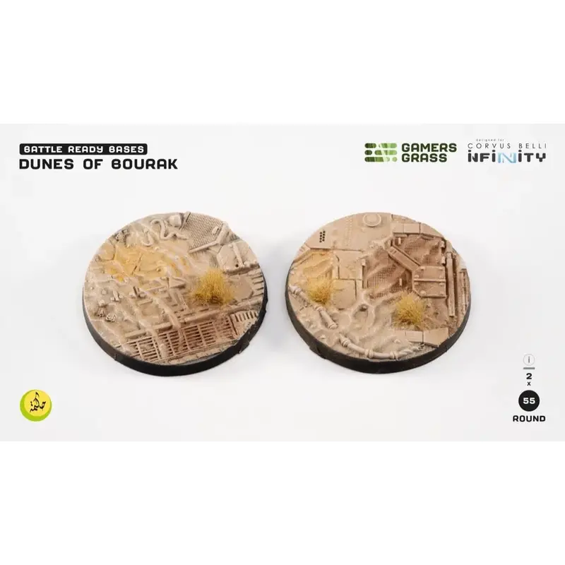 Gamers Grass Ggb-Dbr55 Dunes Of Bourak Round 55Mm 2Pc 1
