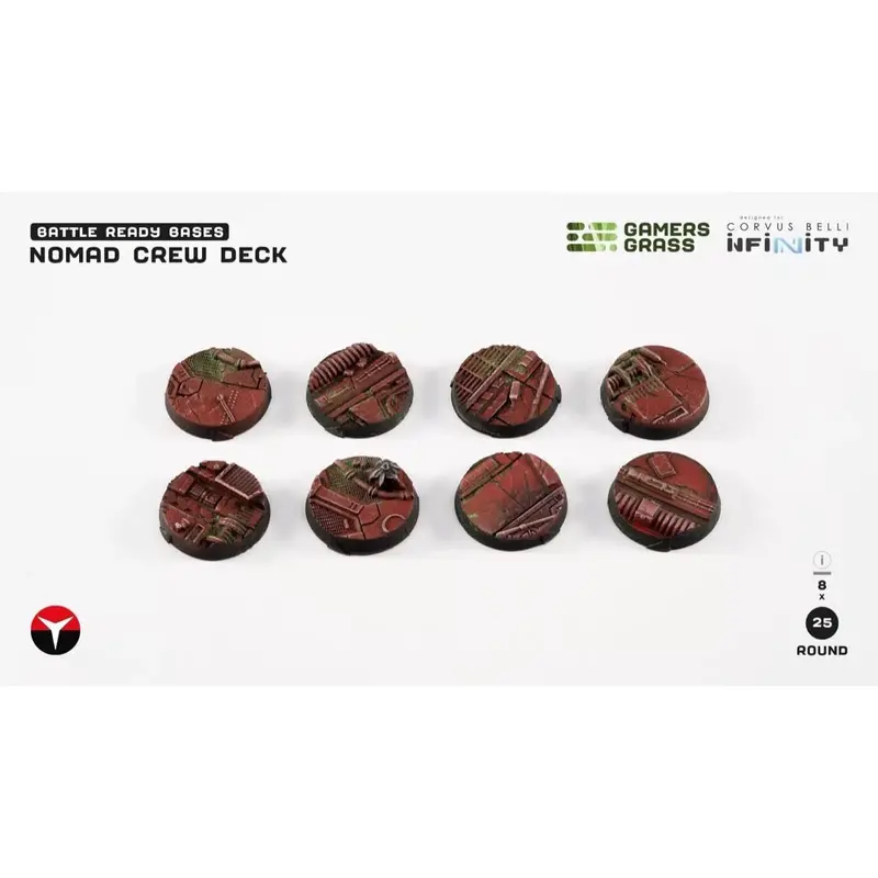 Gamers Grass Ggb-Ncdr25 Nomad Crew Deck Round 25Mm 8Pc 1