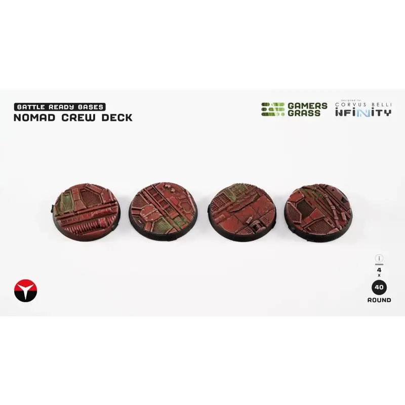 Gamers Grass Ggb-Ncdr40 Nomad Crew Deck Round 40Mm 4Pc 1