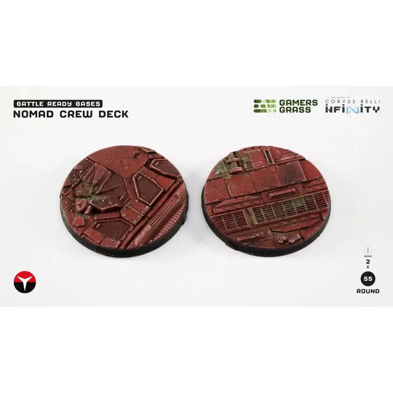 Gamers Grass Ggb-Ncdr55 Nomad Crew Deck Round 55Mm 2Pc 1