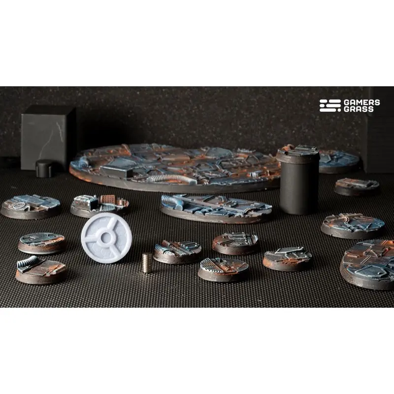 Gamers Grass Ggb-Spr28 Spaceship Corridor Bases Round 28Mm 8Pc 2