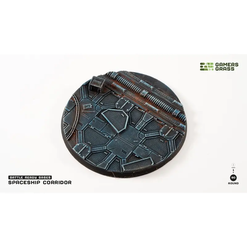 Gamers Grass Ggb-Spr90 Spaceship Corridor Bases Round 90Mm 1Pc 1