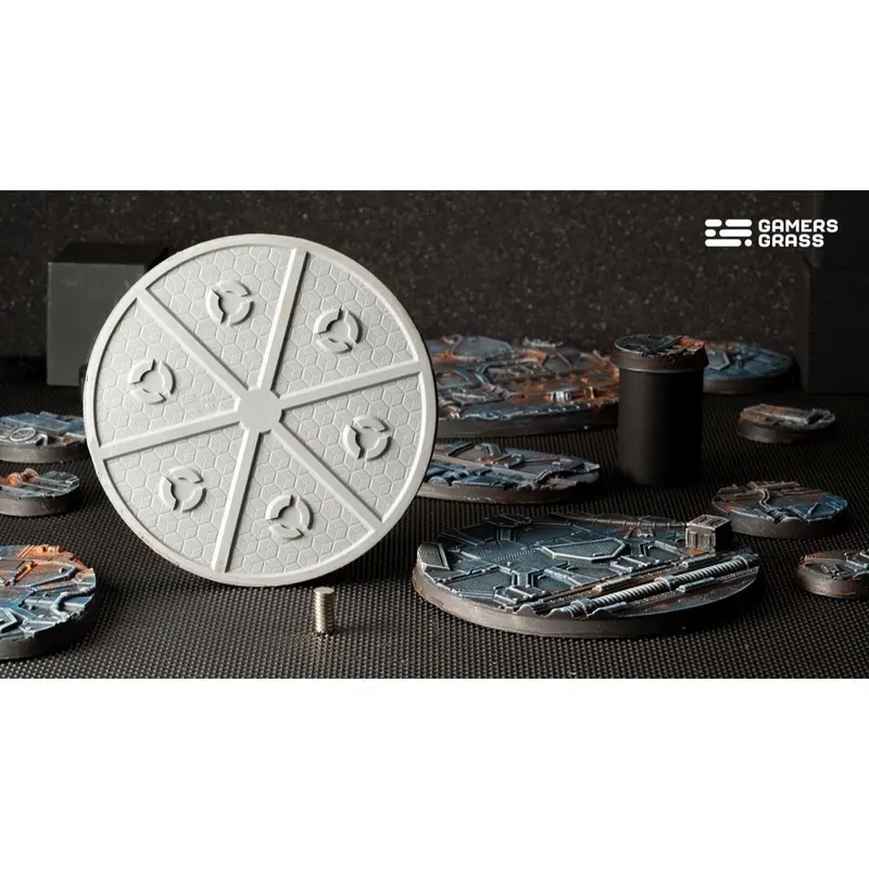 Gamers Grass Ggb-Spr90 Spaceship Corridor Bases Round 90Mm 1Pc 2