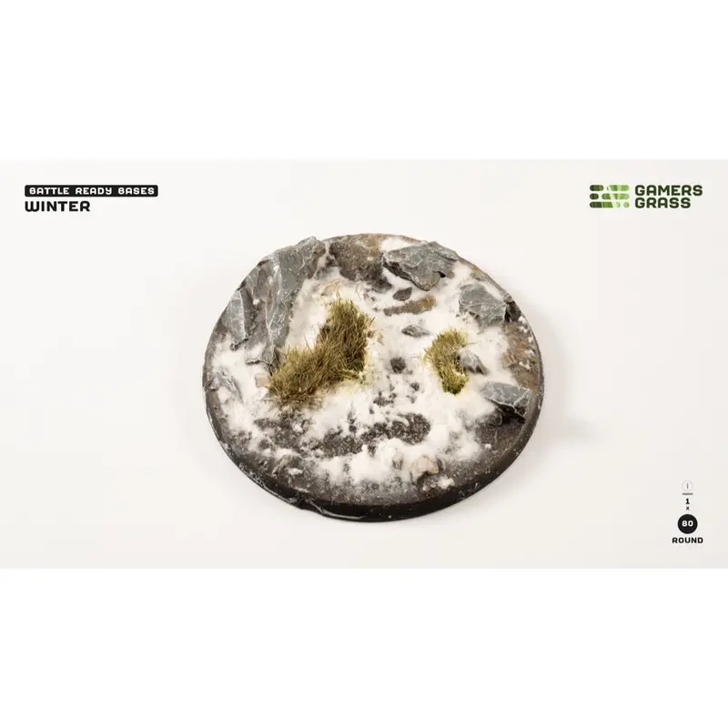Gamers Grass Ggb-Wr80 Winter Bases Round 80Mm 1Pc 1