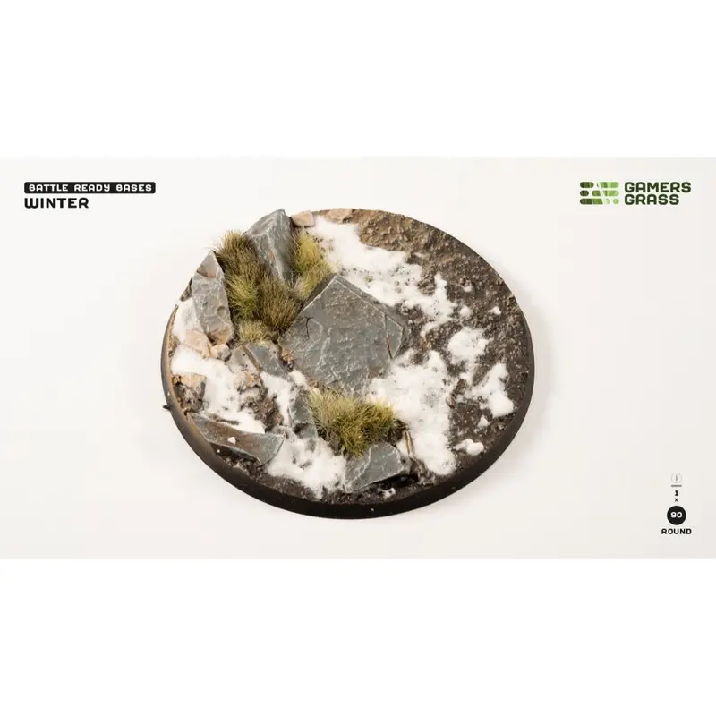 Gamers Grass Ggb-Wr90 Winter Bases Round 90Mm 1Pc 1