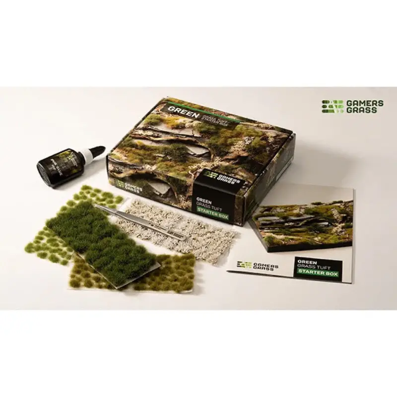 Gamers Grass Ggsb-G Green Grass Tuft Starter Box 1