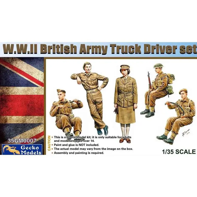 Gecko 35Gm0007 1/35 Ww Ii British Army Truck Driver Set 1