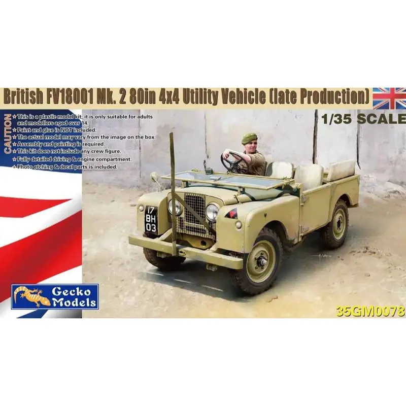 Gecko 35Gm0078 1/35 British Fv18001 Mk. 2 80In 4X4 Utility Vehicle With Canvas Roof Top 1