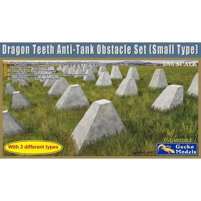 Gecko 35Gm0084 1/35 Dragon Teeth Anti-Tank Obstacle Set 1