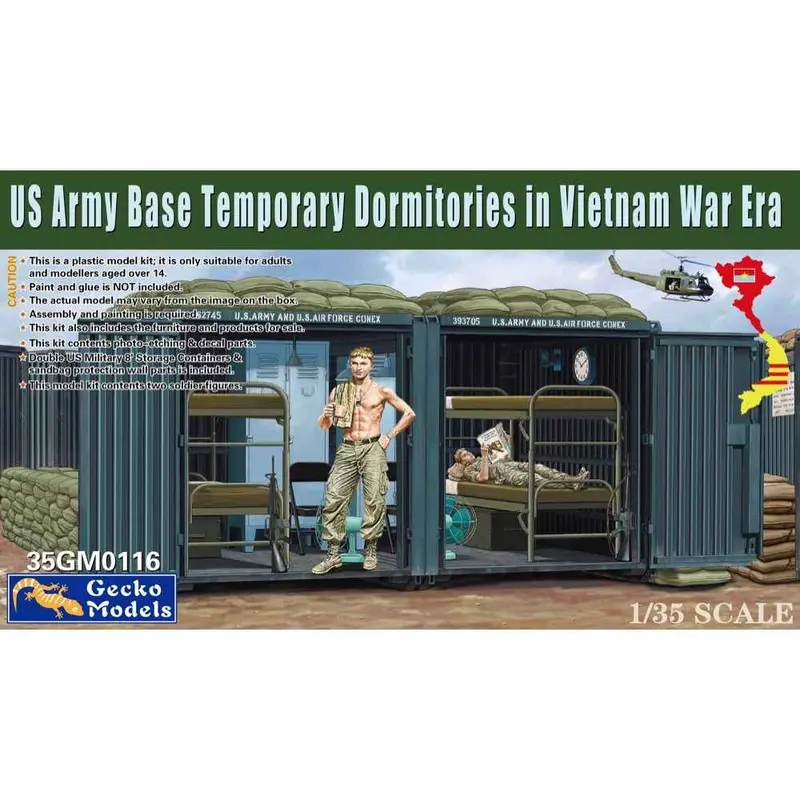 Gecko 35Gm0116 1/35 Us Army Base Temporary Dormitories For Military Personnel 1