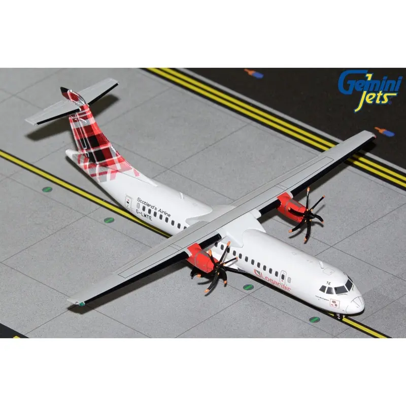 Gemini Jets G2log1374 1/200 Loganair Atr 72-600 G-Lmte Red Livery 1