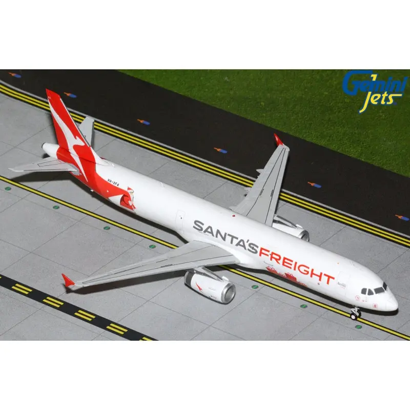 Gemini Jets G2qfa1477 1/200 Qantas Freight A321p2f Vh-Xf4 Santa's Freight Title 1