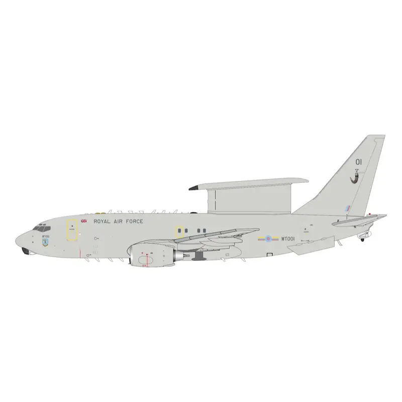 Gemini Jets G2raf1396 1/200 Royal Air Force E-7 Wedgetail Wt001 Aew1 2