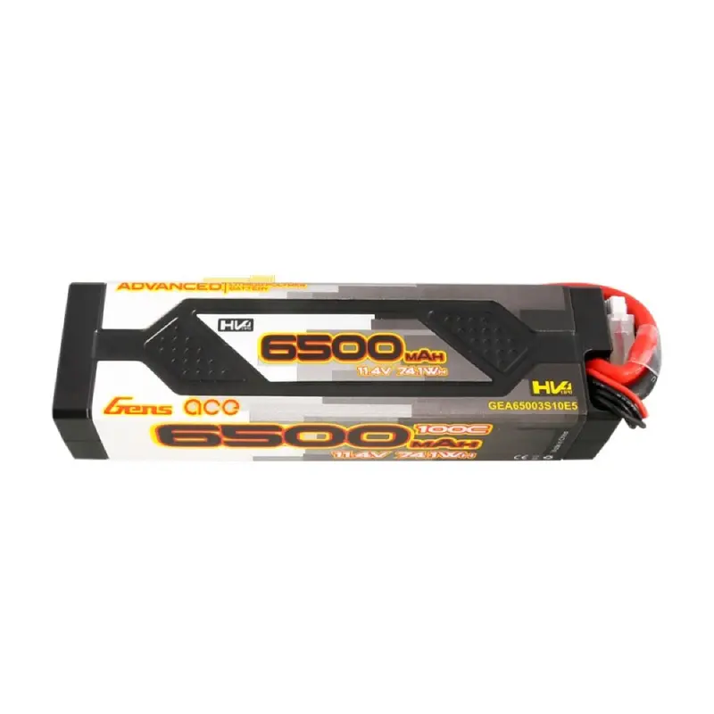 Gens Ace 11.1V 3S Advanced 6500Mah 100C Hardcase Lipo Battery (Ec5) 1