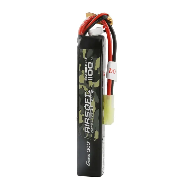 Gens Ace 11.1V 3S Airsoft 1100Mah 25C Soft Case Lipo Battery (Tamiya) 1