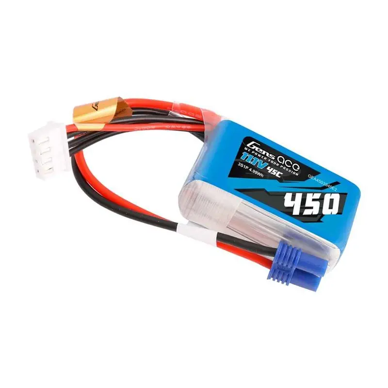 Gens Ace 3S 450Mah 45C 11.1V Soft Pack Lipo Battery (Ec2) 2