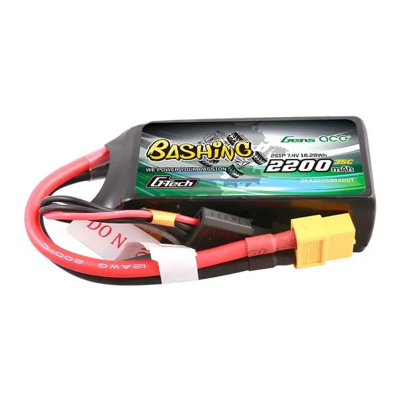 Gens Ace G-Tech 3S Bashing 2200Mah 35C 11.1V Soft Pack Lipo Battery (Xt60) 1