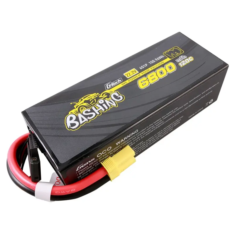 Gens Ace G-Tech 6S Bashing 6800Mah 120C 22.2V Soft Pack Lipo Battery (Ec5) 1