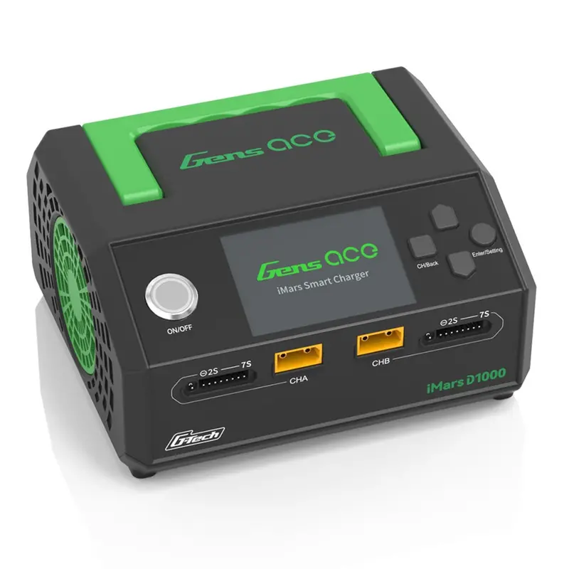Gens Ace Imars D1000 Smart Charger Dual Channel Ac 1000W G-Tech 1