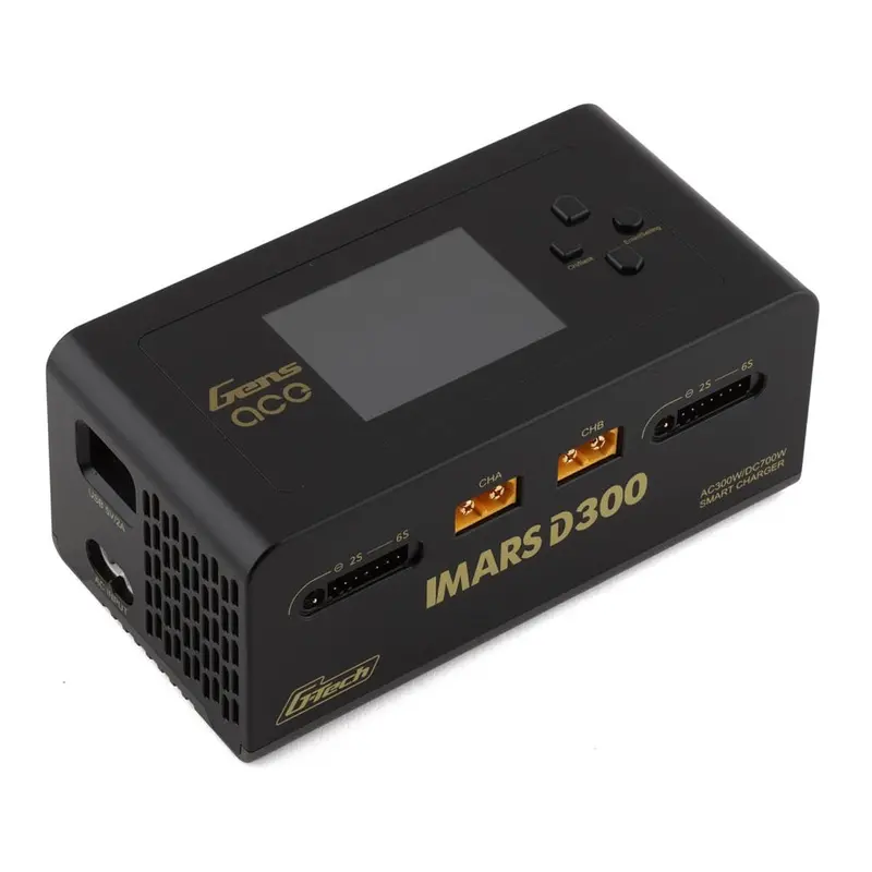 Gens Ace Imars D300 G-Tech Channel Ac/Dc 300W/700W Rc Battery Charger (Black) 1