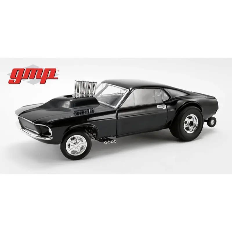 Gmp 18932 1/18 1969 Mustang Gasser Show Stopper Triple Gloss Black 1