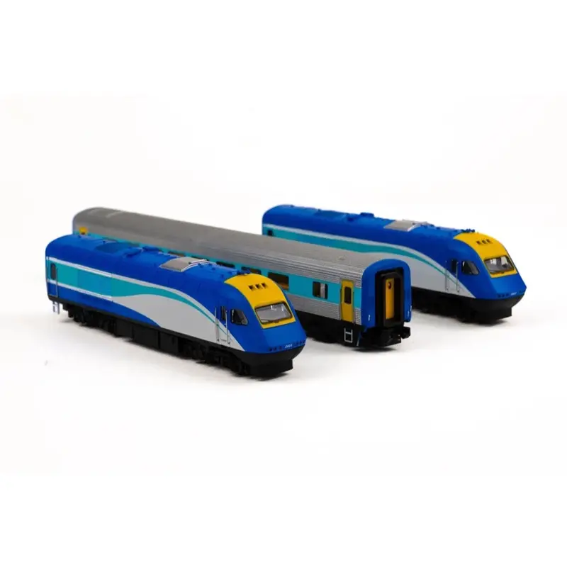 Gopher Models N Scale New South Wales Xpt 3Pc Set Trainlink Blue No Logo Livery 2003/2007 1