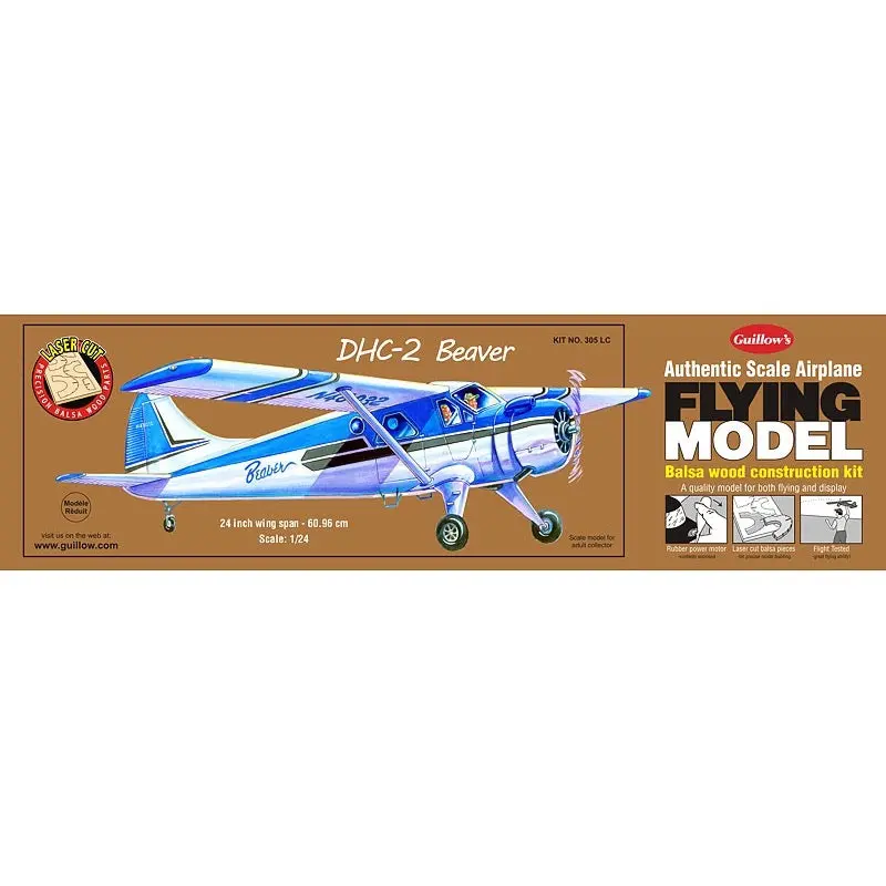 Guillows 305Lc Dhc-2 Beaver - Laser Cut Balsa Plane Kit 1