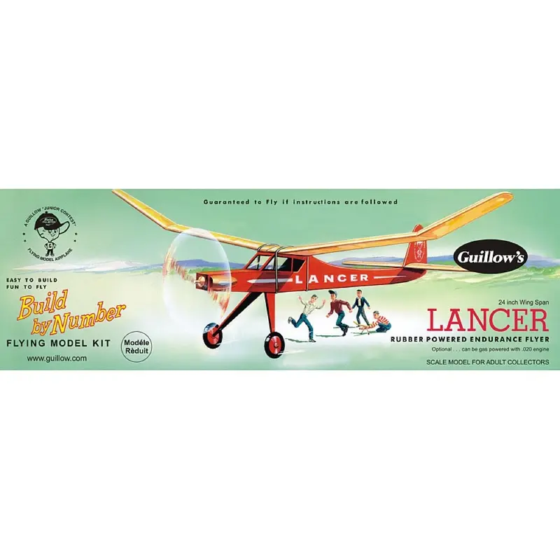 Guillows 604 Lancer Balsa Plane Model Kit 1