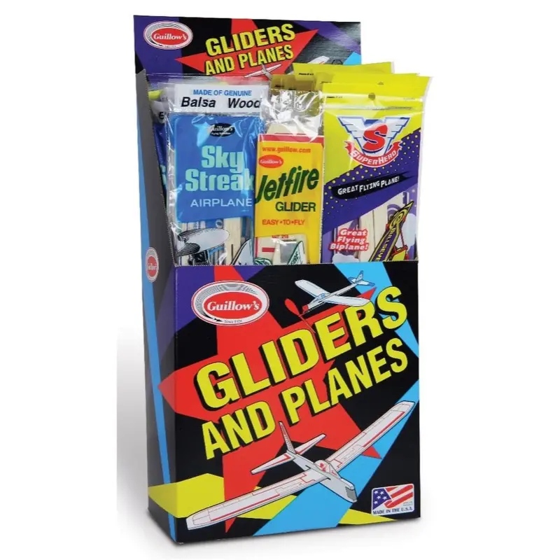 Guillows 79 Display Jr. Combo Pack Balsa Glider 1