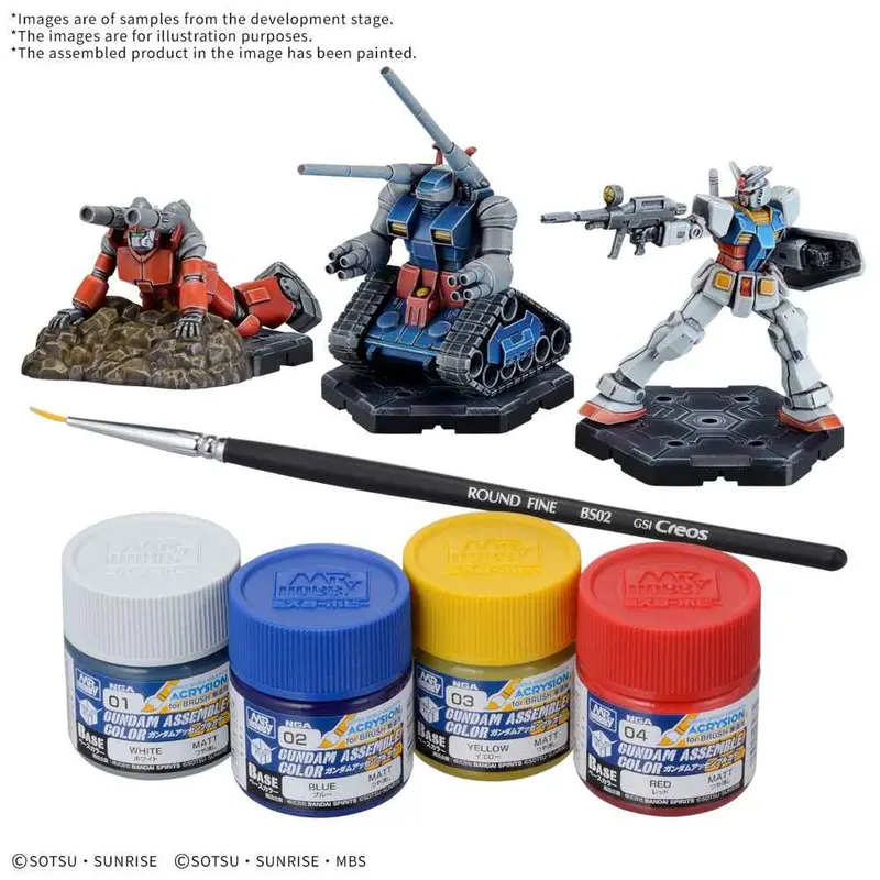 Gundam Assemble Paint Set [Pa01] 1