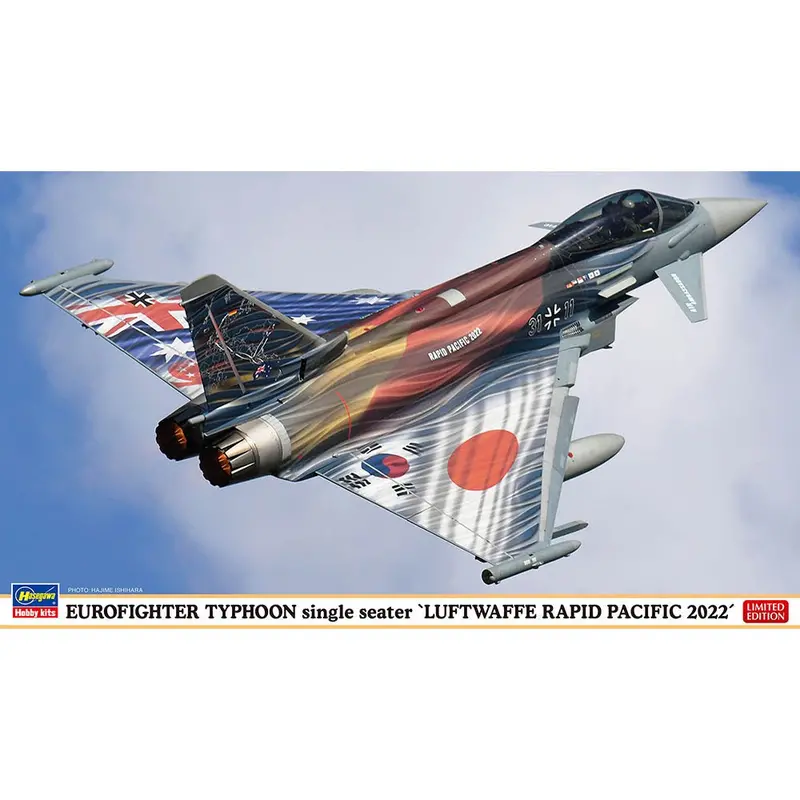 Hasegawa 02430 1/72 Eurofighter Typhoon Single Seater Luftwaffe Rapid Pacific 2022 1