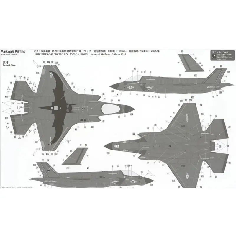 Hasegawa 02499 1/72 F-35 Lightning Ii B Version Vmfa-242 Special Marking 2
